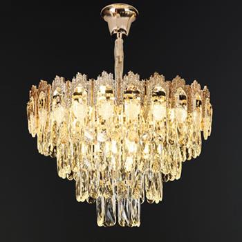 Đèn chùm pha lê Ø600*H350+500 - E14*14 CFL-474