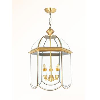 Đèn thả đồng Netviet Ø400*H580+500, E14*3 lamp NB 603
