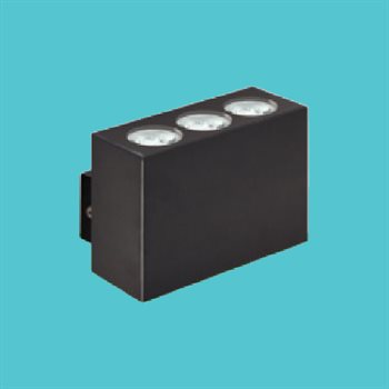 Đèn chiếu tường Hufa MD-0340 L124*45*H80, 3000K - 6*2W, Chiếu xa 15m MD-0340
