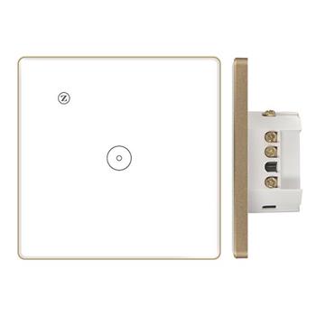 Công tắc Zigbee vuông (viền VÀNG, 1 nút + icon Z) ZB86K-01QBM(W)