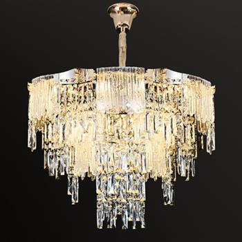 Đèn chùm pha lê Ø800*H400+500 - E14*21 CFL-472