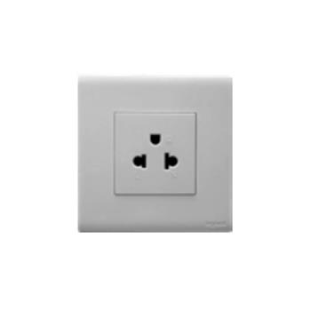 Bộ ổ cắm đơn 3 chấu dòng Obria MEC31097WH