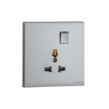 Bộ ổ cắm đơn đa năng có công tắc, 16A MEC32045SL