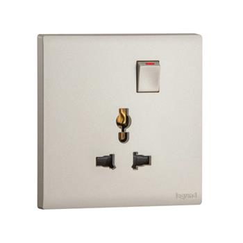 Bộ ổ cắm đơn đa năng có công tắc, 16A MEC32045CH