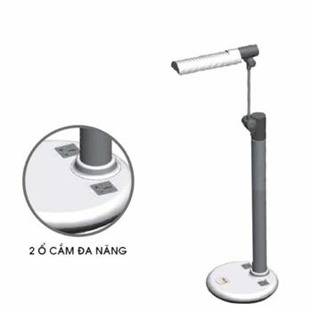 Đèn bàn Model có 2 ổ cắm đa năng Ánh sáng đổi màu LiOA 04A-DM