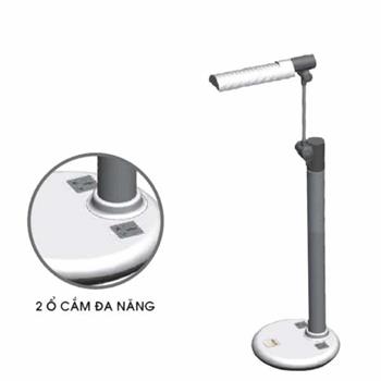 Đèn bàn Model có 2 ổ cắm đa năng Ánh sáng đổi màu 04A-DM