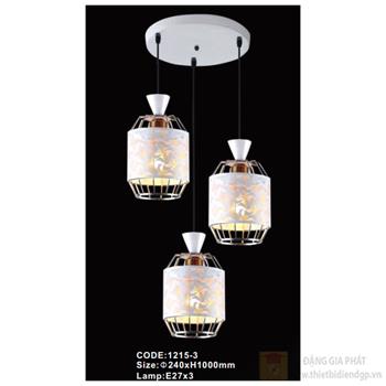 Đèn treo trần trang trí Slister Ø240*H1000mm - E27*3 1215-3