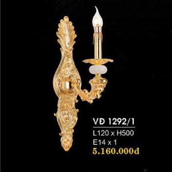 Đèn vách đồng L120*H500, E14*1 VĐ 1292/1