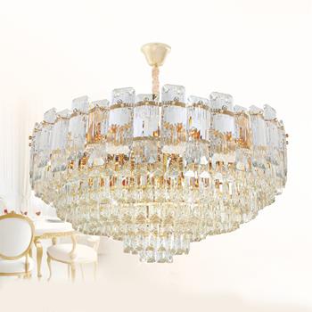 Đèn chùm pha lê Ø800*H330+500 - E14*21 Lamp W28Kg NC 6605B