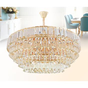 Đèn chùm pha lê Ø800*H300+500 - E14*21 Lamp W22Kg NC 6610B