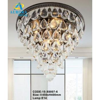 Đèn thả trần pha lê E14 - Ø450*400 mm 15-X6007-6