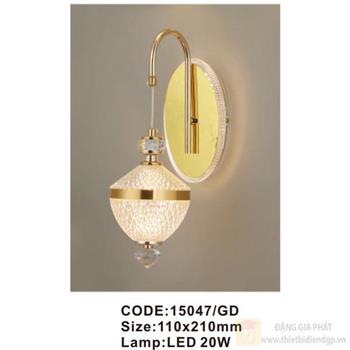 Đèn tường trong nhà Slister 110*210mm - LED 20W 15047/GD