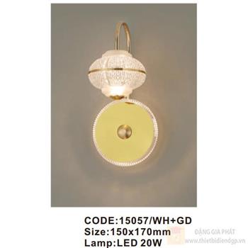 Đèn tường trong nhà Slister 150*170mm - LED 20W 15057/WH+GD
