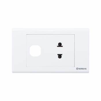 Ổ cắm đơn 2 chấu 16A với 1 lỗ S18UX