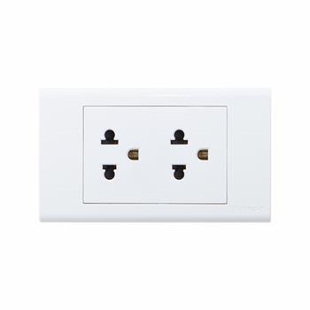 2 ổ cắm 3 chấu 16A S18UE2