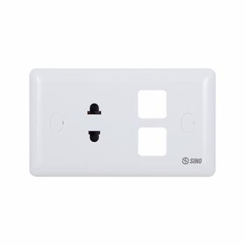 Ổ cắm đơn 2 chấu 16A với 2 lỗ S198XX(S198XXV)