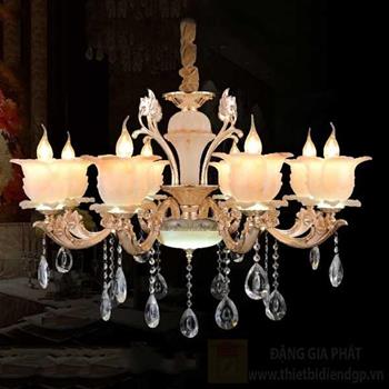 Đèn chùm Led 27W, Ø90*H80-105cm-E27*8pcs (KIM) 19948/8