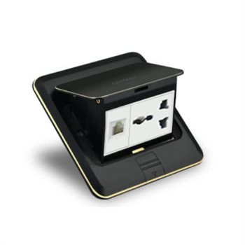 Ổ cắm âm sàn 3 chấu và mạng Grimma GFS3PC22 GFS3PC22