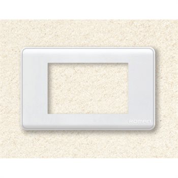 Mặt che 3 lỗ Roman GA03N-BT màu trắng bóng GA03N-BT