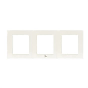 Mặt viền ba liền nhựa trắng A77-P20D-W A77-P20D-W