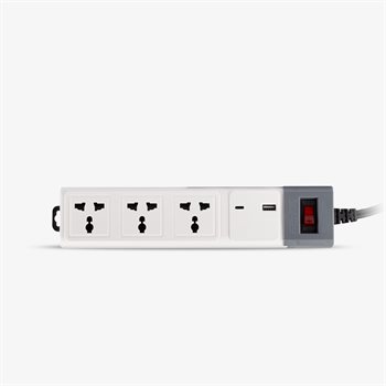 Ổ cắm kéo dài Rạng Đông C02.USB-C 3C/10A OC02.USB-C 3C/10A (3M)