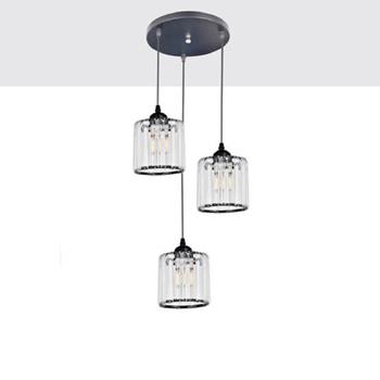 Đèn thả bàn ăn Andora đế tròn Ø250 x H1000 E27 x3 ĐT-9573/3B BK