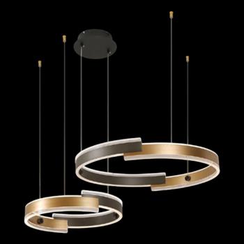 Đèn treo trang trí Slister Ø600+400mm - LED 76W - 3 CĐ 2216-2