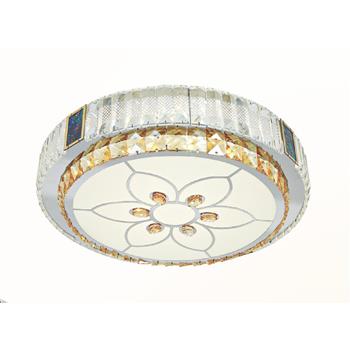 Đèn mâm tròn pha lê Ø500 x H120, 3 màu ánh sáng NC 6040