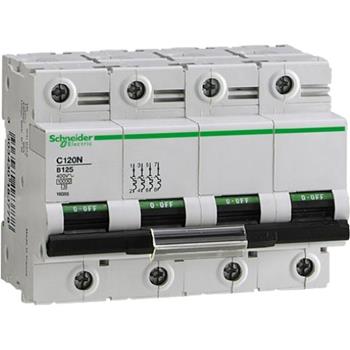 Acti9 MCB C120N 4P 10kA 400V, C curve A9N18371