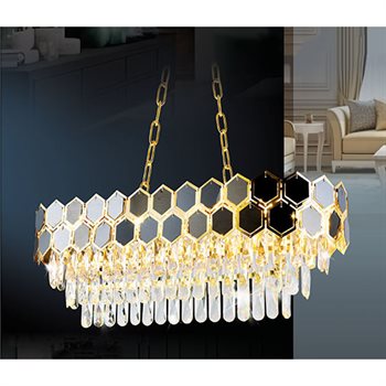 Đèn chùm Pha Lê Sano CPL 5520 Ø300xL900 E14*8 CPL 5520