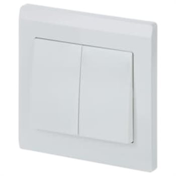 Bộ công tắc đôi ABB Inora BL102 1 chiều 10AX 2TCZ171003R0030
