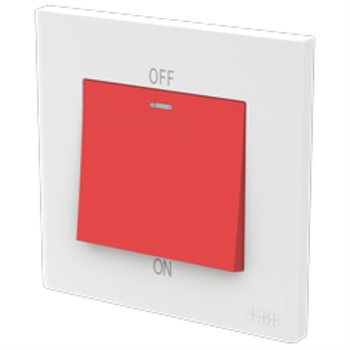 Công tắc 2 cực ABB Framia BC176 32A, có đèn báo Neon 2TCZ211018R0090