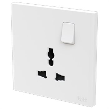Bộ ổ cắm đa năng đơn ABB Framia BC294 16A kèm công tắc 2TCZ212013R0060