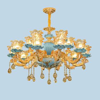 Đèn chùm pha lê nến Klasse 100x100x80cm KL181