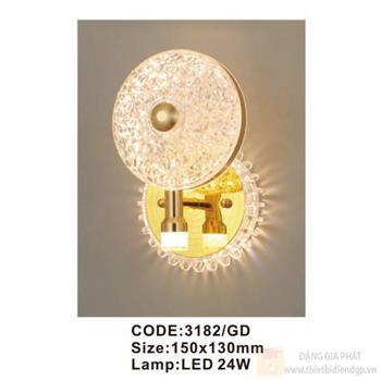Đèn tường trong nhà Slister 150*130mm - LED 24W 3182/GD