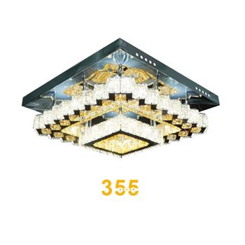 Đèn ốp trần pha lê W500*H170 - LED 3CĐ OTPL11