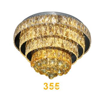 Đèn ốp trần pha lê Ø550 X H350 - LED 3CĐ OTPL61157