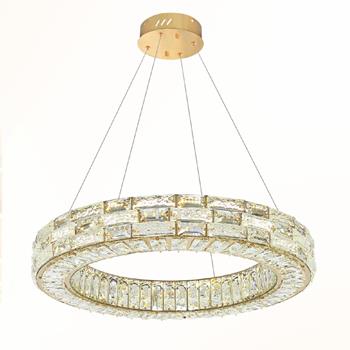 Đèn thả trần pha lê Ø600*H1200 - LED 100W 3 CĐ NB 8766 A