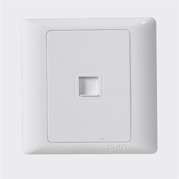 Bộ ổ cắm mạng Cat 6 đơn 8 lõi CHINT NEW7-G20410 White NEW7-G20410