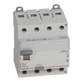 Thiết bị đóng cắt RCCB DX3-ID 4PR AC 300MA (25 - 80A AC) 411722-411725