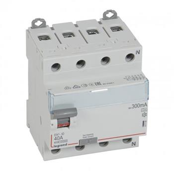 Thiết bị đóng cắt RCCB DX3-ID 4PR A 300MA (25 - 100A A) 411779-411783