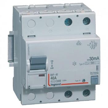 Thiết bị đóng cắt RCCB DX3-ID 2P B 30MA (40 - 63A) 411842-411843