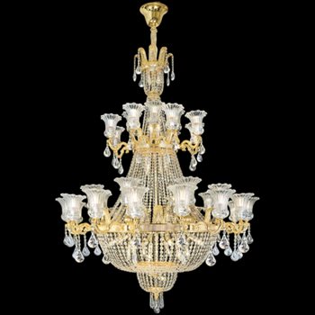 Đèn chùm Pha Lê Sano Ø1450*H2000mm E14*75 CPL 10044/16+8+8+4