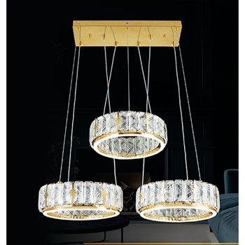 Đèn thả Pha Lê Sano TPL 10211 Ø300+300+300*H1200 TPL 10211
