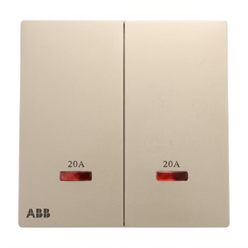 Bộ công tắc đôi 2 cực 20A - ABB 4TYA503212P0107