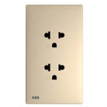 Bộ ổ cắm đôi 3 chấu 16A ABB, tràn viền 4TYB505931P0105