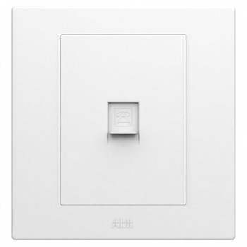 Bộ ổ cắm điện thoại đơn - ABB 4TYD502120P0100