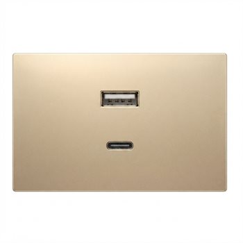 Hạt ổ cắm USB Type A+C 30W ABB size 2M 4TYH505243P0100