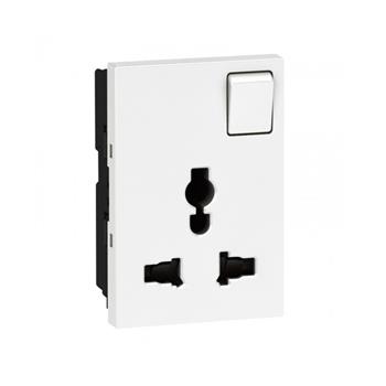 Ổ cắm đơn đa năng 16A có công tắc, 3 mô-đun 572135