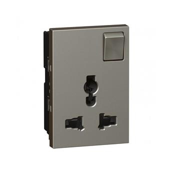 Ổ cắm đơn đa năng 16A có công tắc, 3 mô-đun 572635